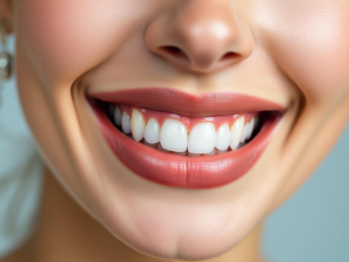 Sourire éclatant après traitement